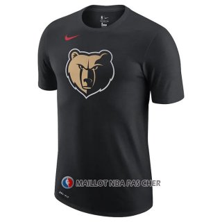 Maillot Manche Courte Memphis Grizzlies Ville 2020-21 Noir