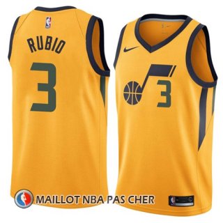 Maillot Utah Jazz Rubio 3 Ciudad 2017-18 Jaune