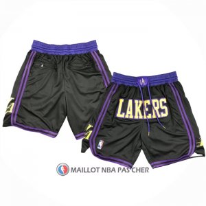 Short Los Angeles Lakers Ville Just Don 2023-24 Noir