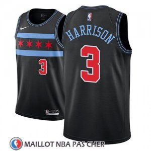 Maillot Chicago Bulls Shaquille Harrison Ciudad 2018-19 Noir