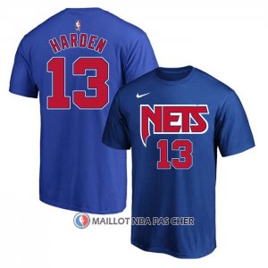 Maillot Manche Courte Brooklyn Nets James Harden Bleu