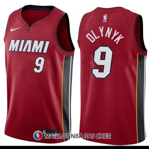 Maillot Miami Heat Kelly Olynyk Statement 9 2017-18 Rouge