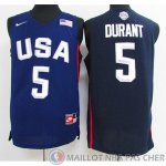 Maillot USA Dream 12 Teams Durant #5 Bleu