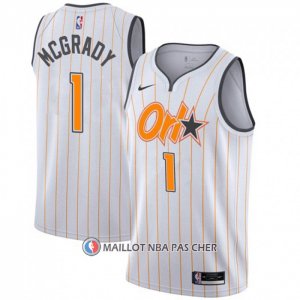 Maillot Orlando Magic Tracy McGrady NO 1 Ville 2020-21 Blanc  Maillot Orlando Magic Tracy McGrady NO 1 Ville 2020-21 Blanc