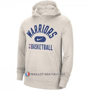 Veste a Capuche Golden State Warriors Performance Practice 2021-22 Blanc