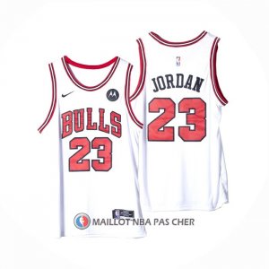 Maillot Chicago Bulls Michael Jordan NO 23 Association 2022-23 Blanc