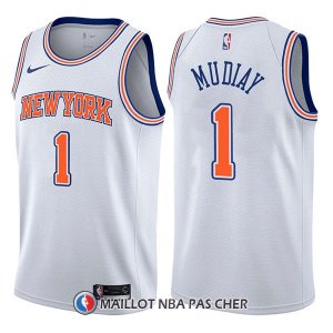 Maillot New York Knicks Emmanuel Mudiay Statement 1 2017-18 Blanc