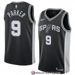 Maillot San Antonio Spurs Tony Parker 9 Icon 2017-18 Noir