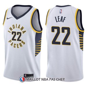 Maillot Indiana Pacers T.j. Leaf Association 22 2017-18 Blanc