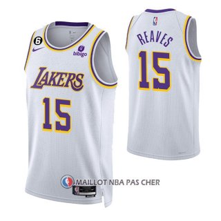 Maillot Los Angeles Lakers Austin Reaves NO 15 Association 2022-23 Blanc