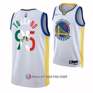 Maillot Golden State Warriors Juan Toscano-Anderson NO 95 2022 Slam Dunk Special Mexique Edition Blanc