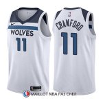 Maillot Minnesota Timberwolves Jamal Crawford Association 11 2017-18 Blanc