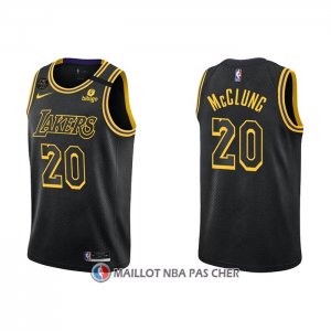 Maillot Los Angeles Lakers Mac Mcclung NO 20 Mamba 2021-22 Noir