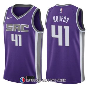 Maillot Sacramento Kings Kosta Koufos Icon 41 2017-18 Volet