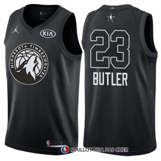 Maillot All Star 2018 Minnesota Timberwolves Jimmy Butler 23 Noir