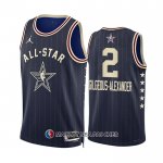 Maillot All Star 2024 Oklahoma City Thunder Shai-gilgeous Alexander NO 2 Bleu
