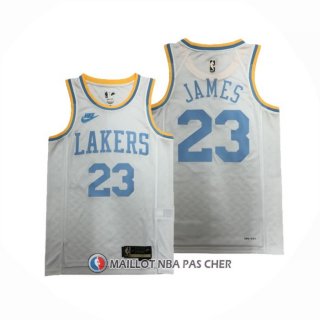 Maillot Los Angeles Lakers LeBron James NO 23 Classic 2022-23 Blanc