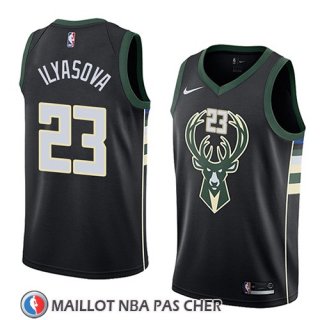 Maillot Milwaukee Bucks Ersan Ilyasova No 23 Statement 2018 Noir