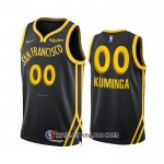 Maillot Golden State Warriors Jonathan Kuminga NO 00 Ville 2023-24 Noir