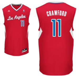 Maillot Rouge Crawford Los Angeles Clippers #11 Revolution 30