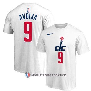 Maillot Manche Courte Washington Wizards Deni Avdija Ville 2019-20 Blanc