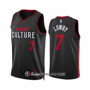 Maillot Miami Heat Kyle Lowry NO 7 Ville 2023-24 Noir