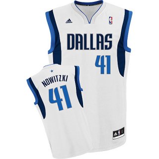 Maillot Blanc Nowitzki Dallas Mavericks Revolution 30