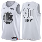 Maillot All Star 2018 Golden State Warriors Stephen Curry 30 Blanc