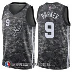 Maillot San Antonio Spurs Parker 9 Ciudad 2017-18 Gris