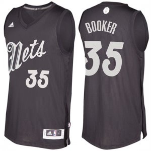 Maillot Navidad 2016 Trevor Booker Nets 35 Noir