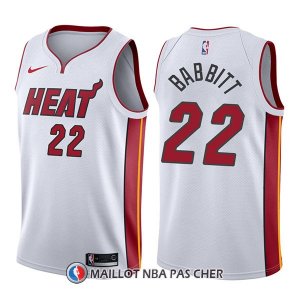 Maillot Miami Heat Luke Babbitt Association 22 2017-18 Blanc