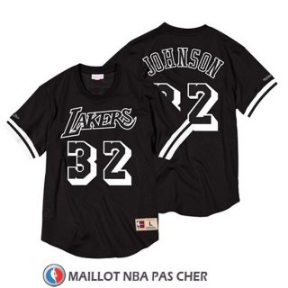 Maillot Manche courte Bulls Magic Johnson 32 Noir