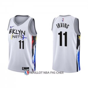 Maillot Brooklyn Nets Kyrie Irving NO 11 Ville 2022-23 Blanc
