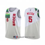 Maillot Milwaukee Bucks D.j. Wilson Earned Blanc