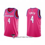 Maillot Washington Wizards Ish Smith NO 4 Ville 2022-23 Rosa