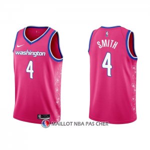 Maillot Washington Wizards Ish Smith NO 4 Ville 2022-23 Rosa