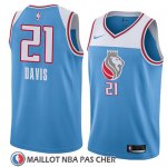 Maillot Sacramento Kings Deyonta Davis No 21 Ciudad 2018 Bleu