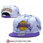 Casquette Los Angeles Lakers 9FIFTY Snapback Blanc Volet