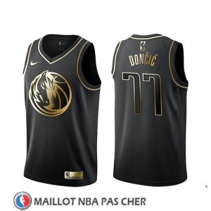 Maillot Golden Edition Dallas Mavericks Luka Doncic Noir