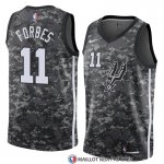 Maillot San Antonio Spurs Bryn Forbes Ville 2018 Gris