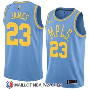 Maillot Lakers Lebron James 23 Classic 2017-18 Bleu