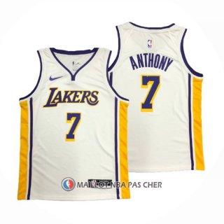 Maillot Los Angeles Lakers Carmelo Anthony NO 7 Association Blanc