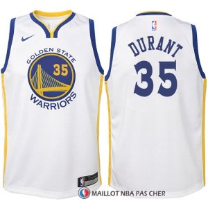 Maillot Enfant Golden State Warriors Durant 2017-18 35 Blanc