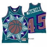 Maillot Utah Jazz Donovan Mitchell No 45 Mitchell & Ness Big Face Bleu