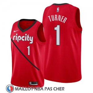 Maillot Portland Trail Blazers Evan Turner Earned 2019 Rouge