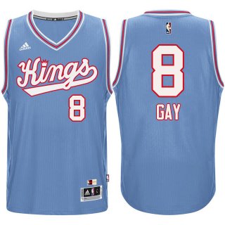 Maillot Retro 1985-86 Kings Gay 8 Bleu