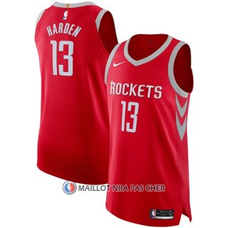 Maillot Houston Rockets James Harden NO 13 Icon Authentique Rouge