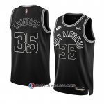 Maillot San Antonio Spurs Romeo Langford NO 35 Classic 2022-23 Noir