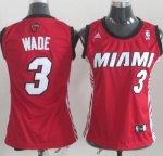Maillot Femme de Wade Miami Heat #3 Rouge