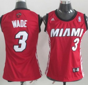 Maillot Femme de Wade Miami Heat #3 Rouge